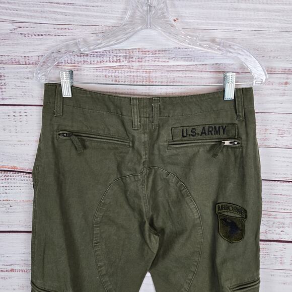 Union Army Men's Green Cargo Tactical Pants 31 Airborne Military Utility Pockets - Picture 5 of 12
